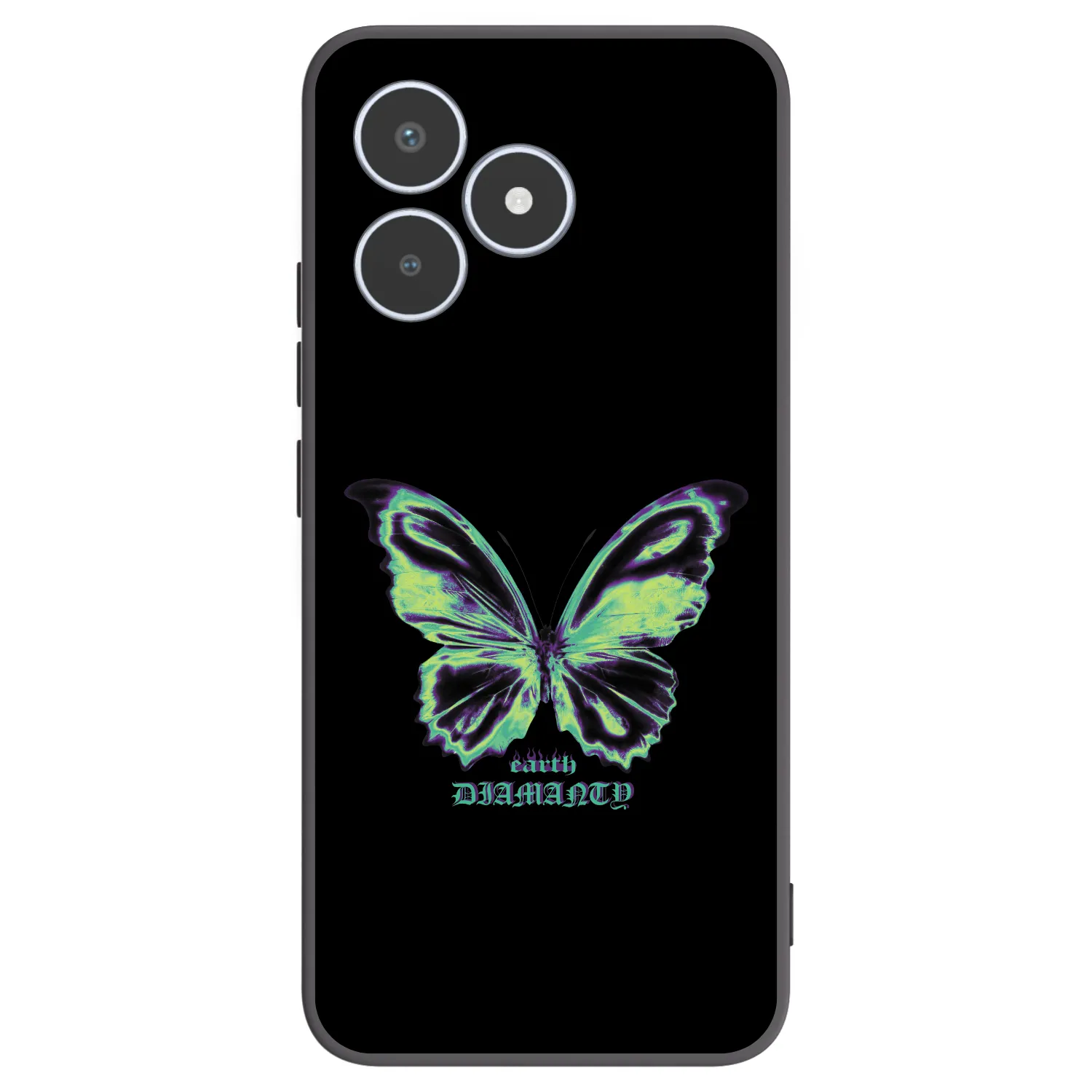 Picasee husă neagră din silicon pentru Realme C53 - Diamanty Blue