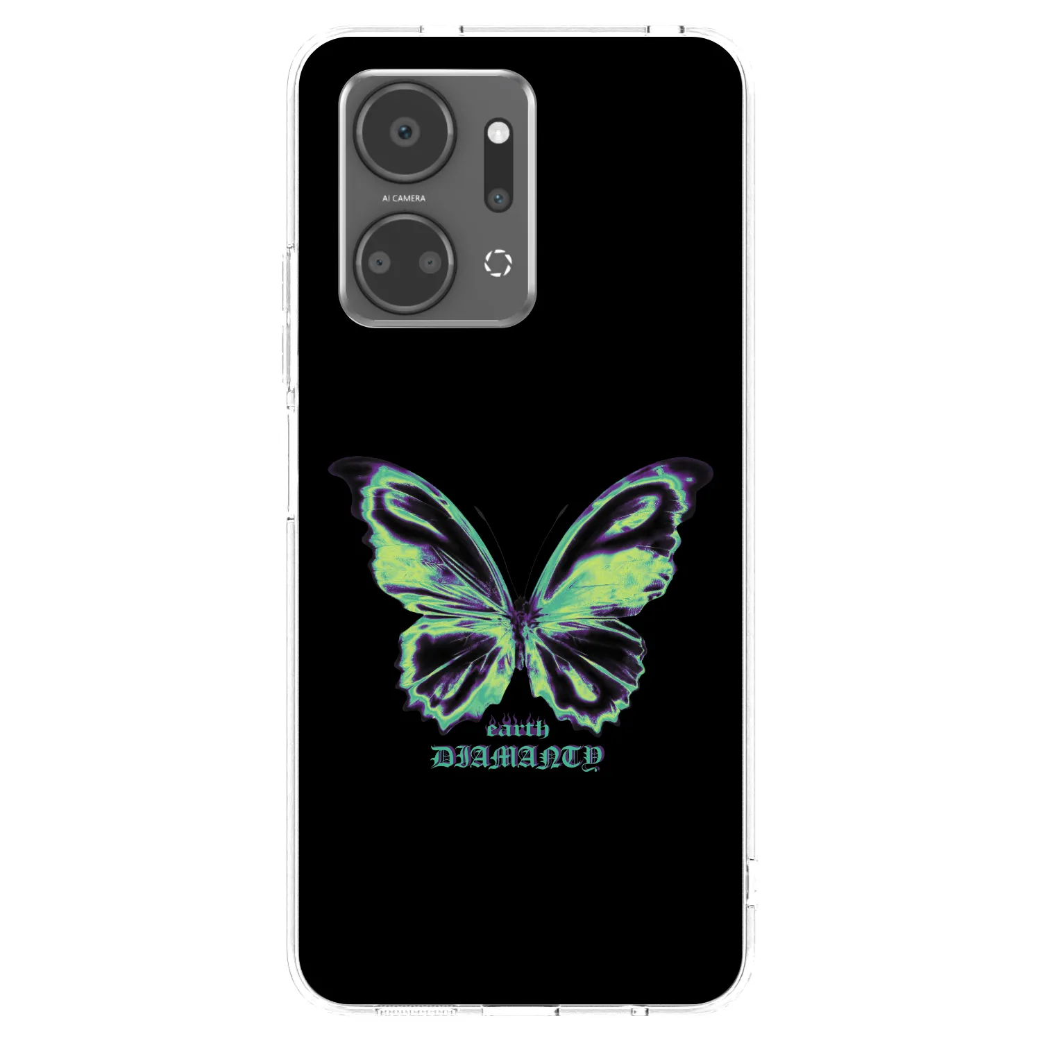 Picasee husă transparentă din silicon pentru Honor X7a - Diamanty Blue