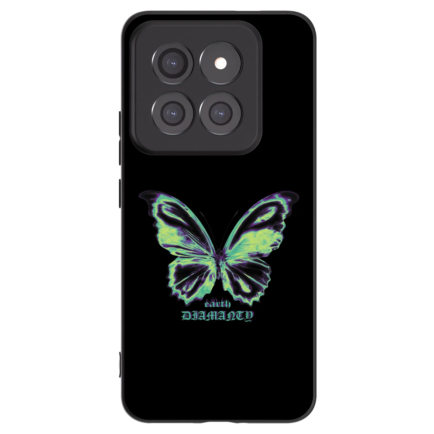 Picasee husă neagră din silicon pentru Xiaomi 14 Pro - Diamanty Blue