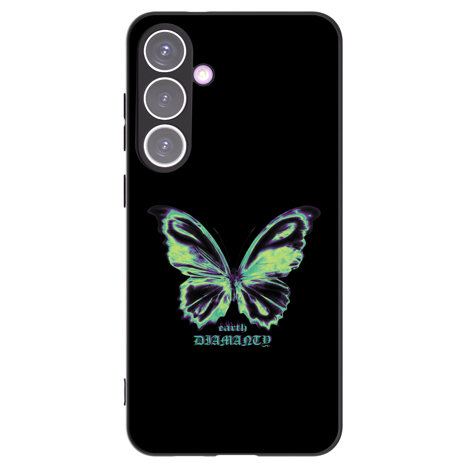 Picasee husă neagră din silicon pentru Samsung Galaxy S24+ S926B 5G - Diamanty Blue