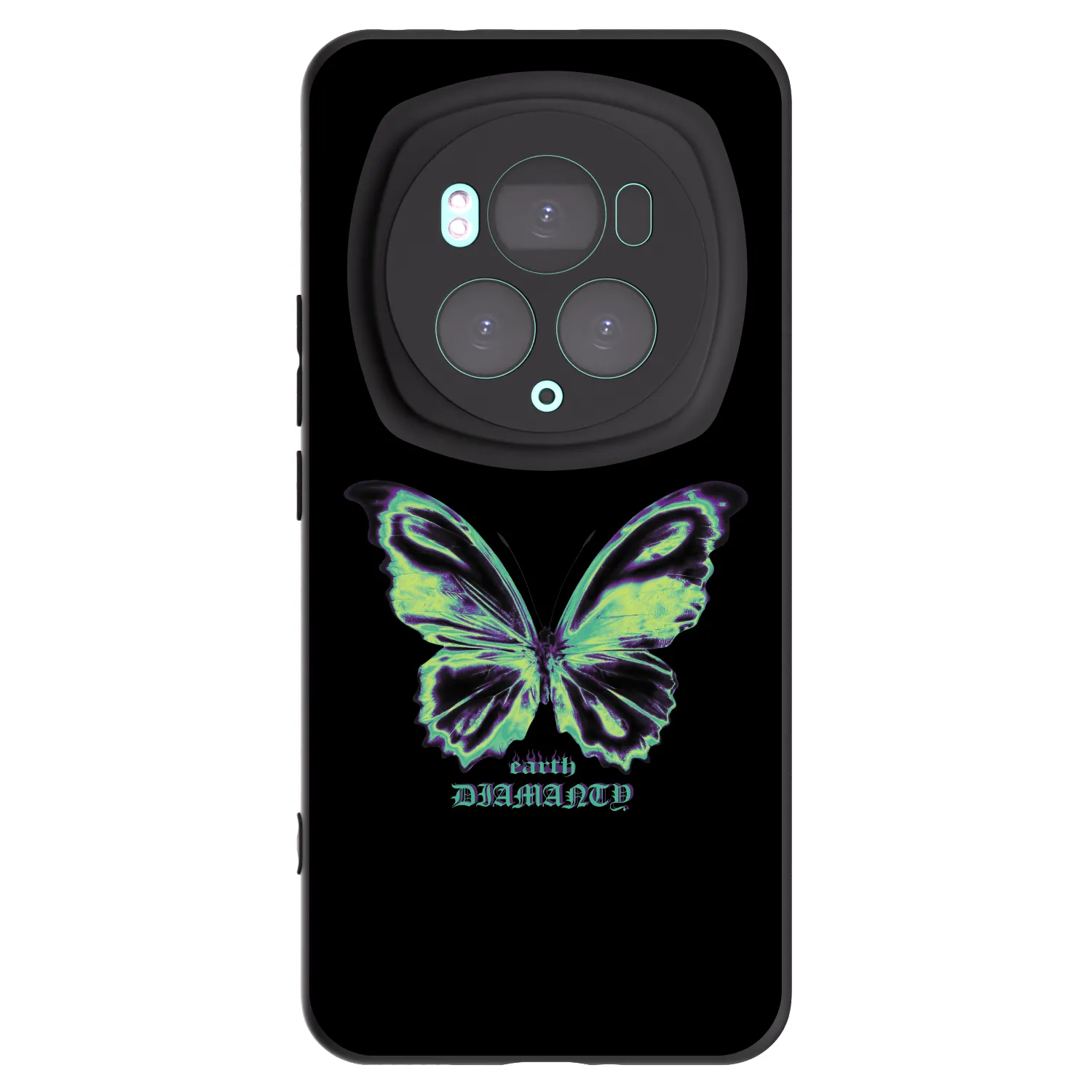 Picasee husă neagră din silicon pentru Honor Magic6 Pro - Diamanty Blue