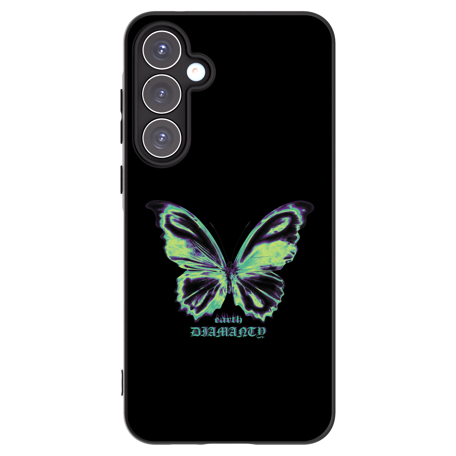 Picasee husă neagră din silicon pentru Samsung Galaxy A55 5G A556B - Diamanty Blue