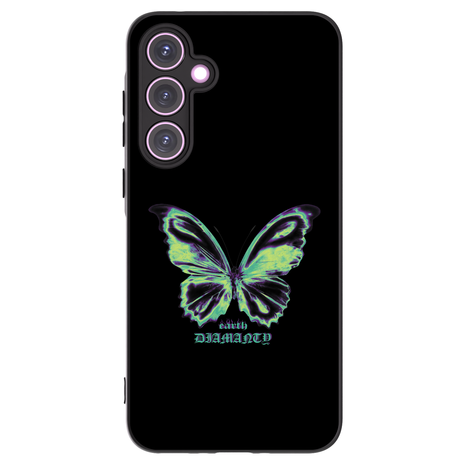 Picasee husă neagră din silicon pentru Samsung Galaxy A35 5G A356B - Diamanty Blue