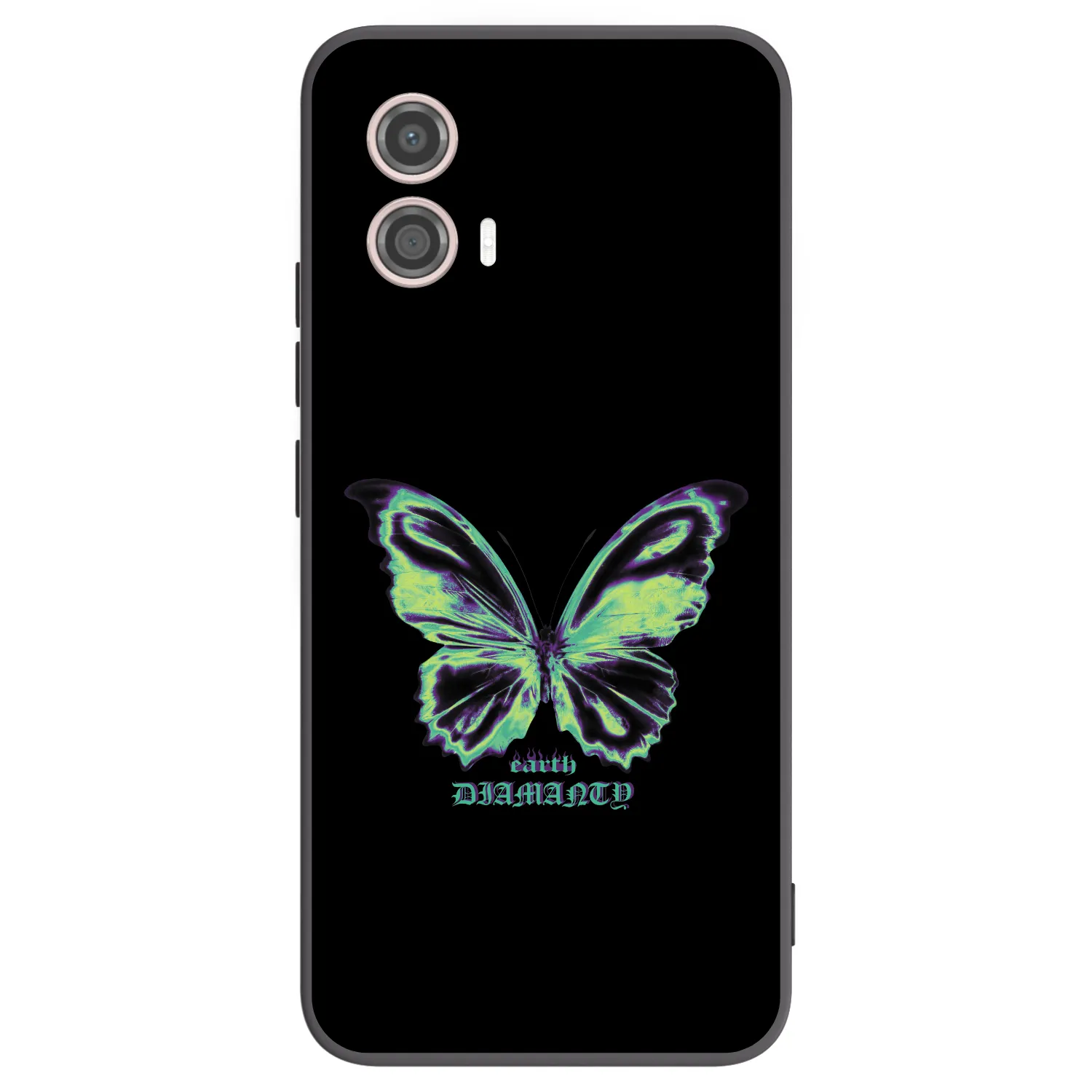 Picasee husă neagră din silicon pentru Motorola Moto G53 5G - Diamanty Blue