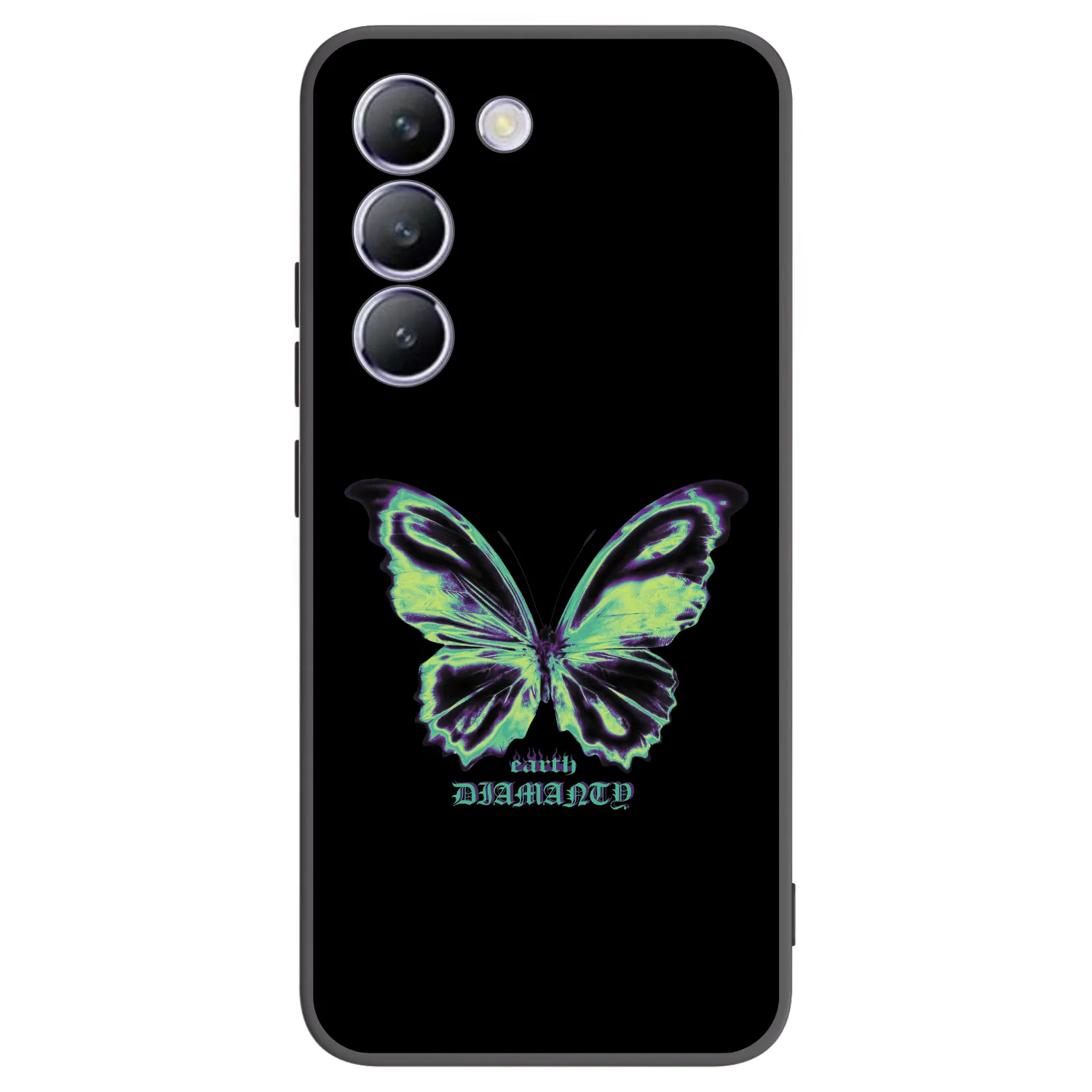 Picasee husă neagră din silicon pentru Vivo V40 SE 5G - Diamanty Blue
