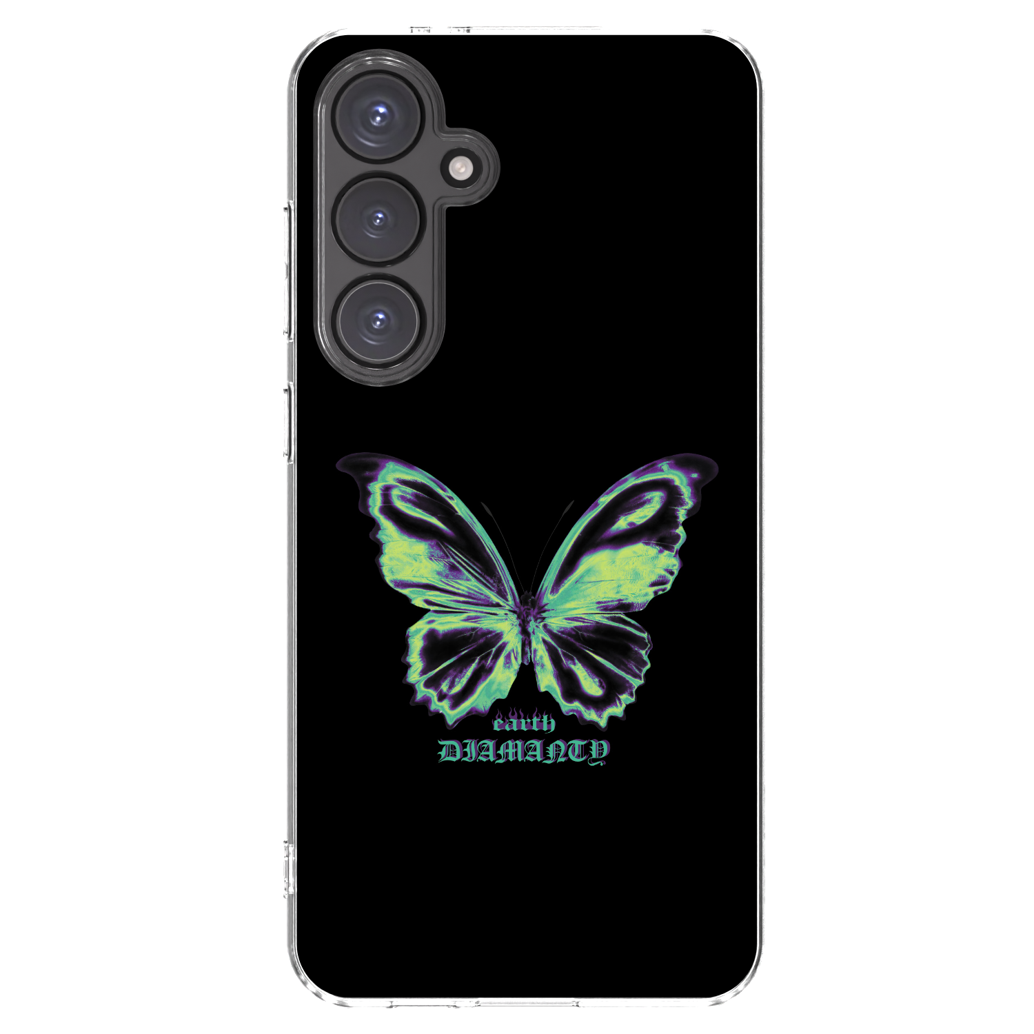 Picasee husă transparentă din silicon pentru Samsung Galaxy S24 FE S721B - Diamanty Blue