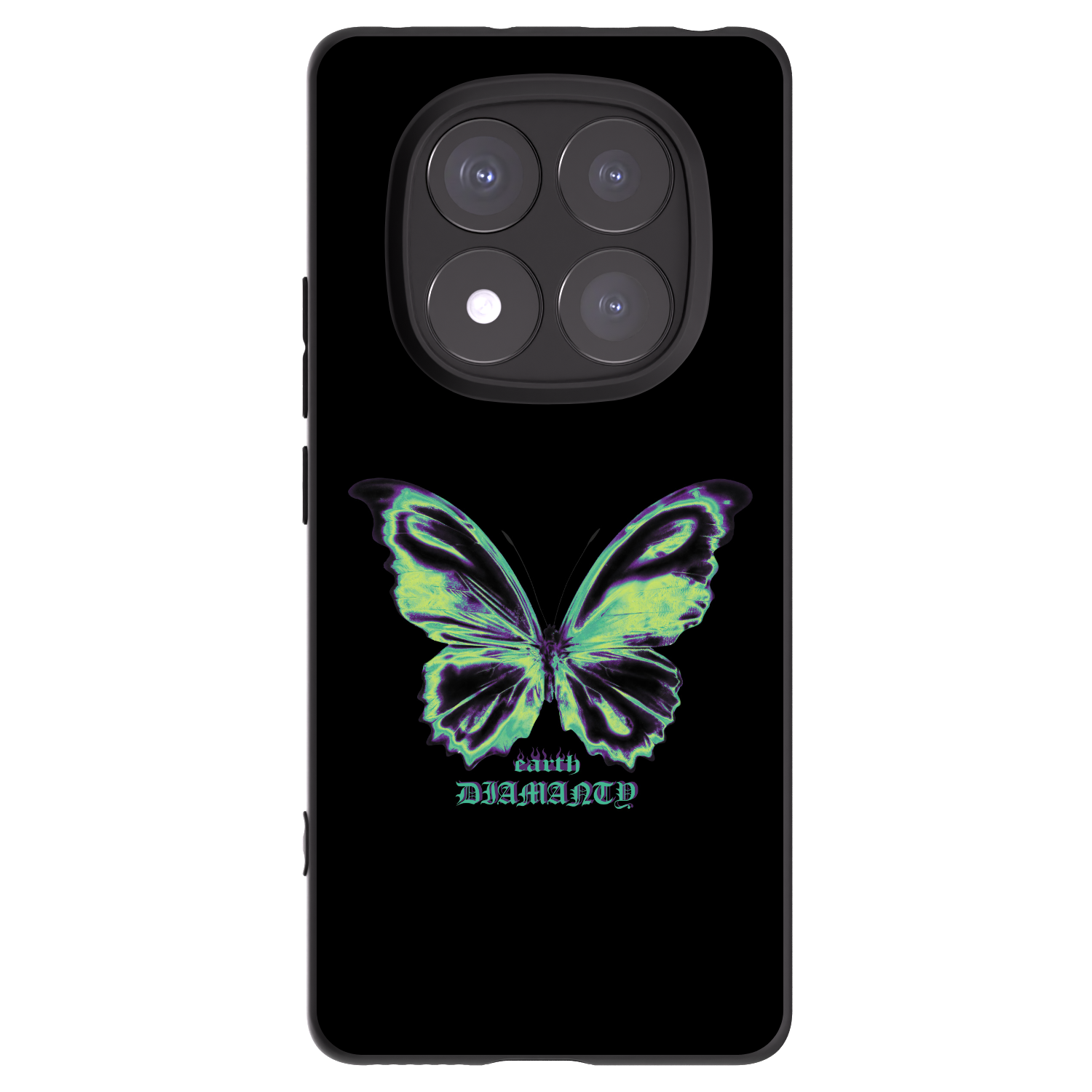 Picasee husă neagră din silicon pentru Xiaomi Redmi Note 14 Pro+ 5G - Diamanty Blue