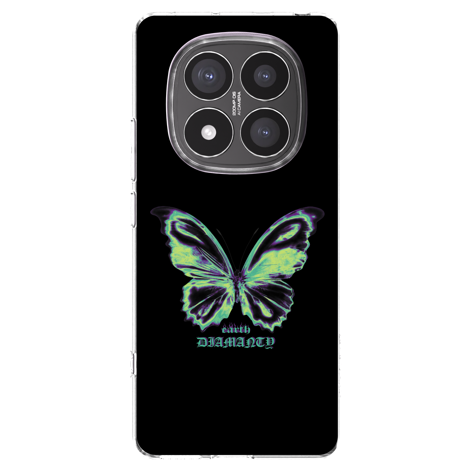 Picasee husă transparentă din silicon pentru Xiaomi Redmi Note 14 Pro+ 5G - Diamanty Blue