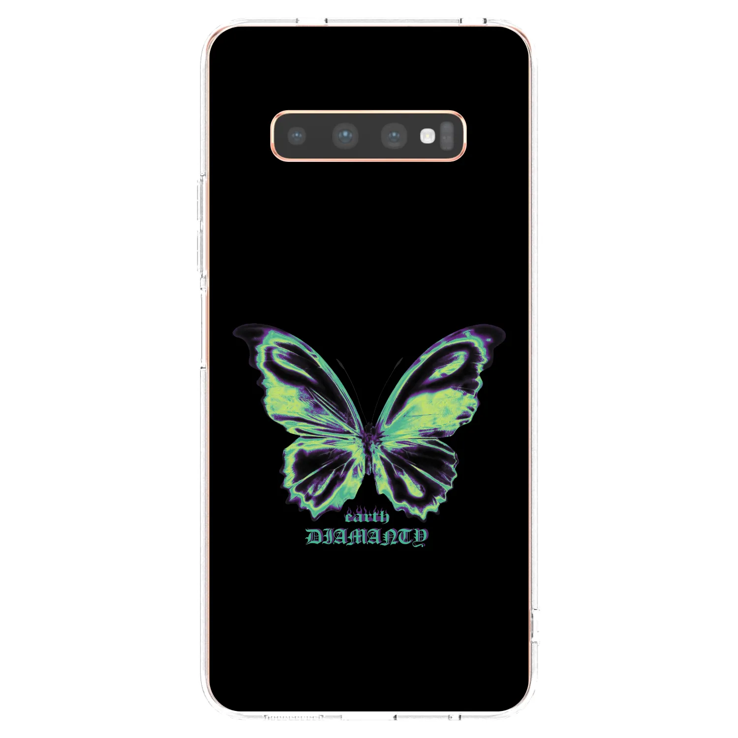 Picasee husă transparentă din silicon pentru Samsung Galaxy S10 Plus G975 - Diamanty Blue