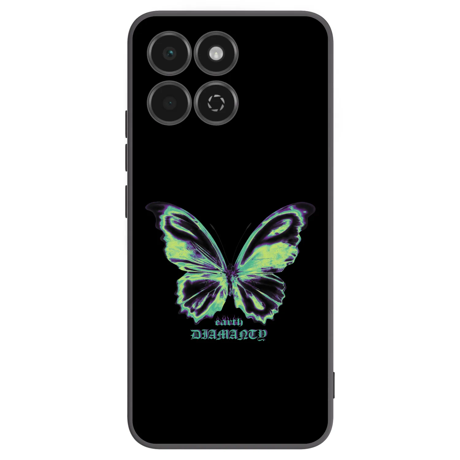 Picasee husă neagră din silicon pentru Honor 200 Smart 5G - Diamanty Blue