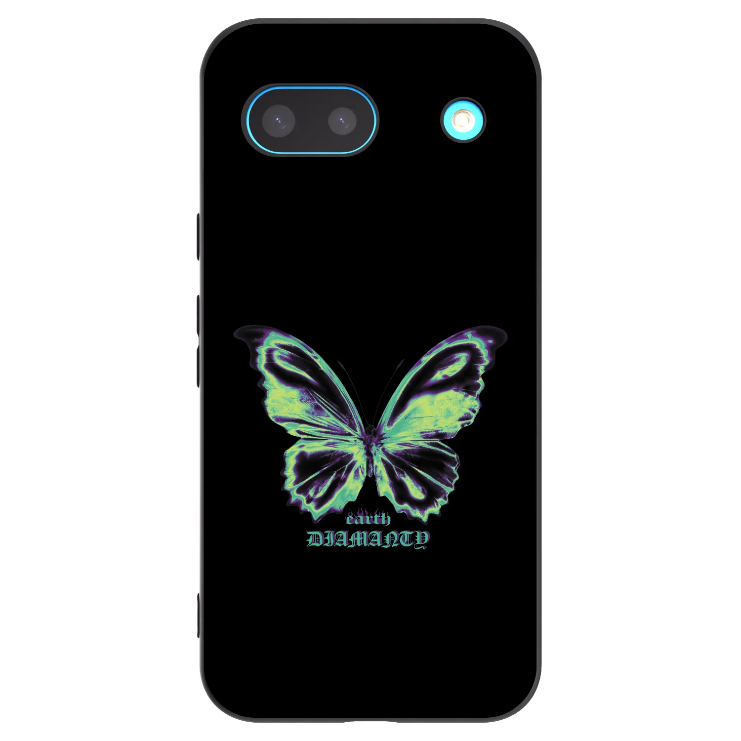 Picasee husă neagră din silicon pentru Google Pixel 8a - Diamanty Blue