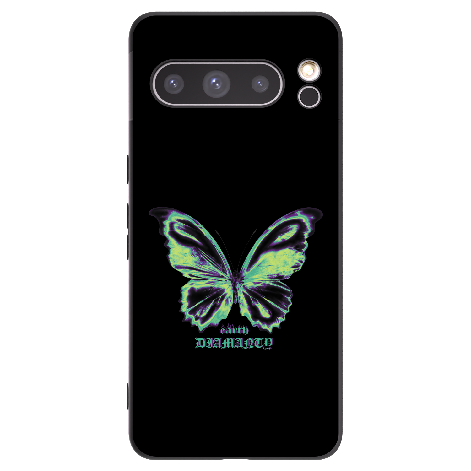 Picasee husă neagră din silicon pentru Google Pixel 8 Pro - Diamanty Blue