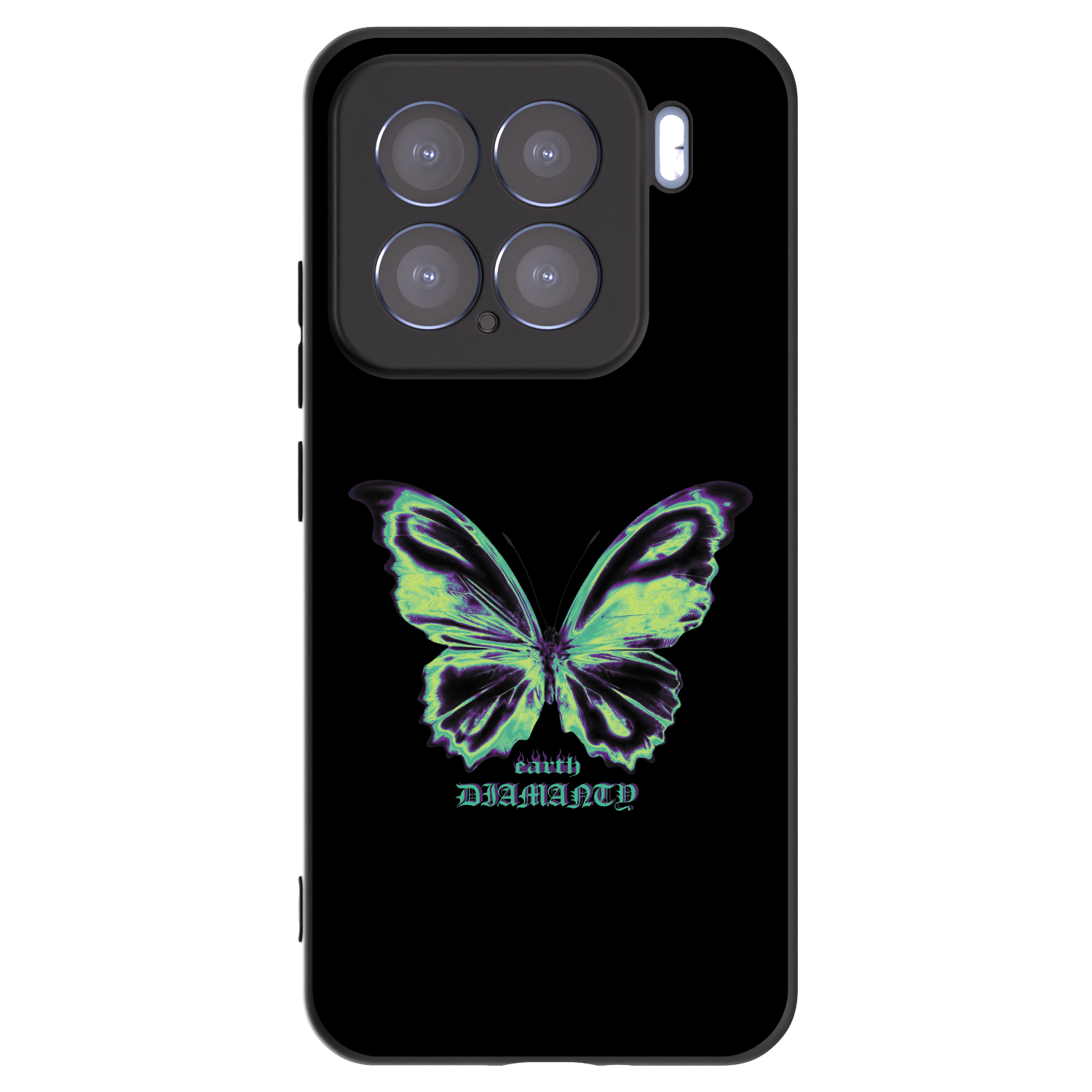 Picasee husă neagră din silicon pentru Xiaomi 15 - Diamanty Blue