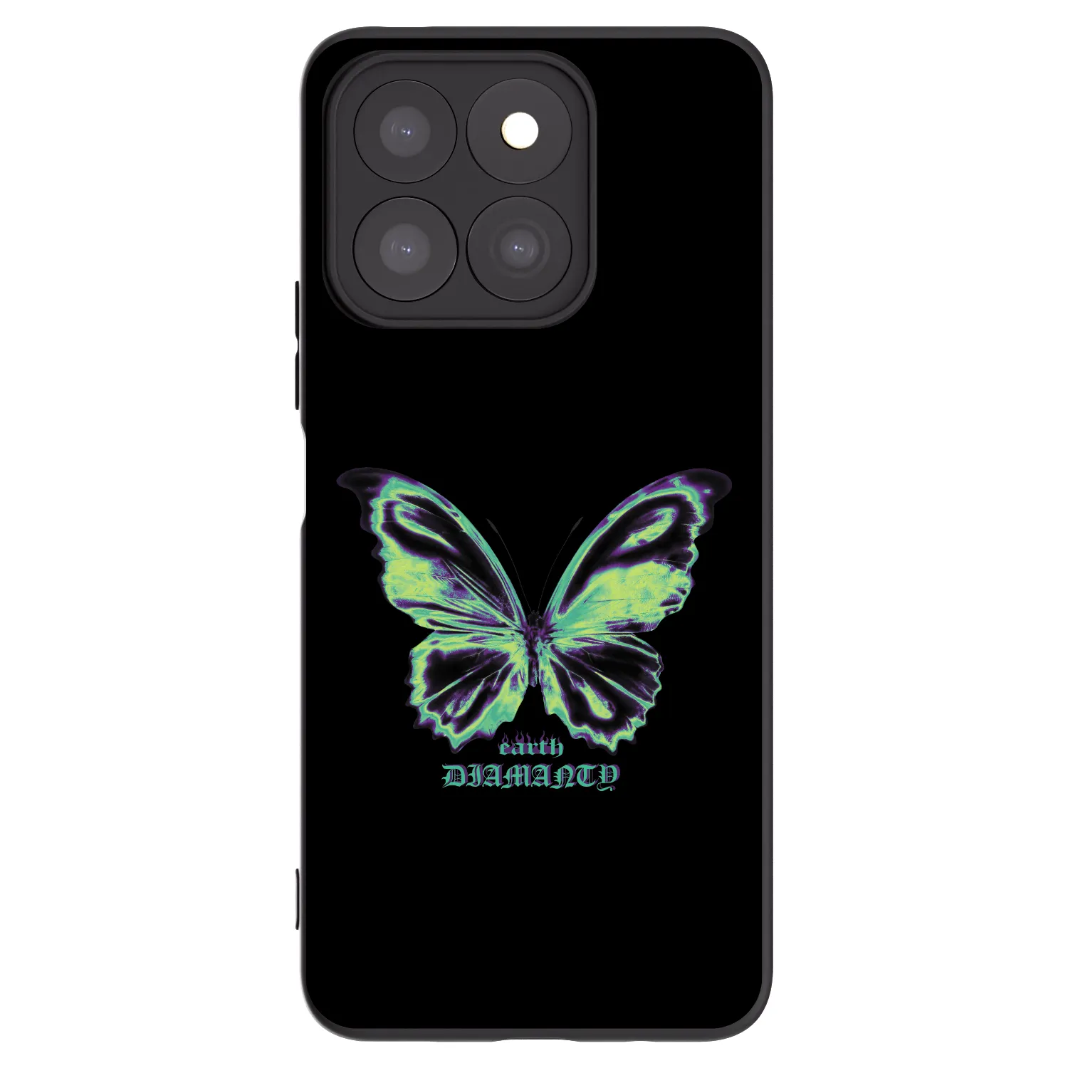 Picasee husă neagră din silicon pentru Honor X8c - Diamanty Blue