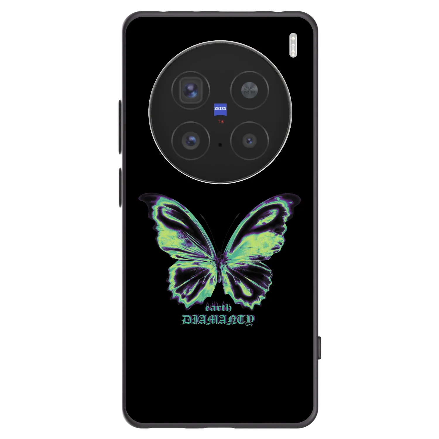 Picasee husă neagră din silicon pentru Vivo X200 Pro - Diamanty Blue
