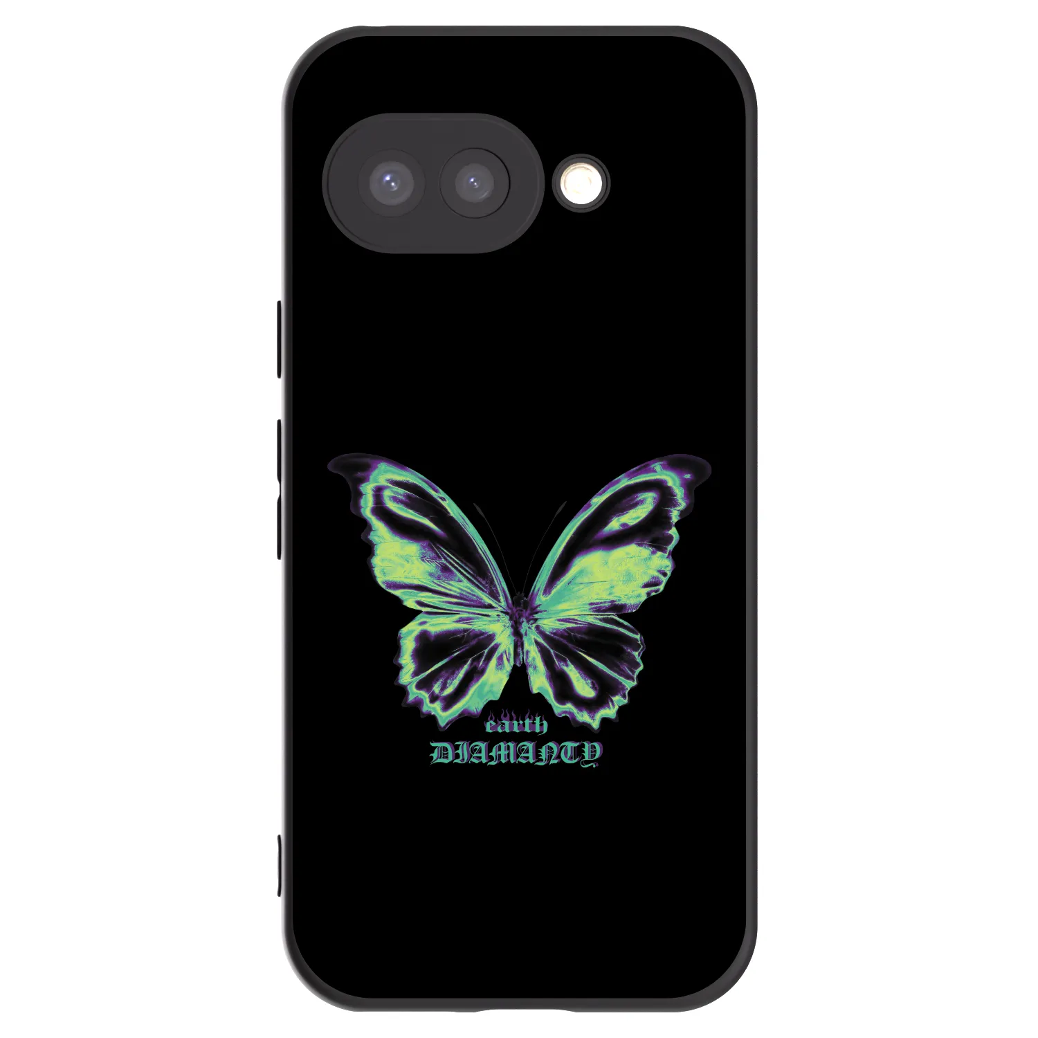 Picasee husă neagră din silicon pentru Google Pixel 9a - Diamanty Blue