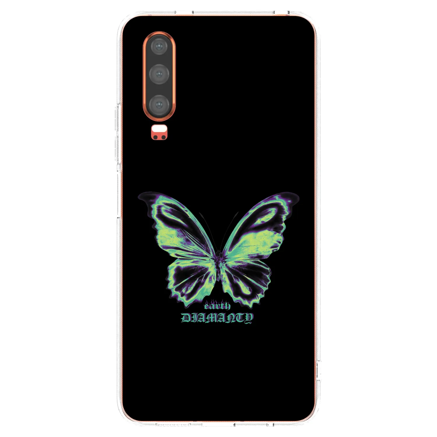 Picasee husă transparentă din silicon pentru Huawei P30 - Diamanty Blue