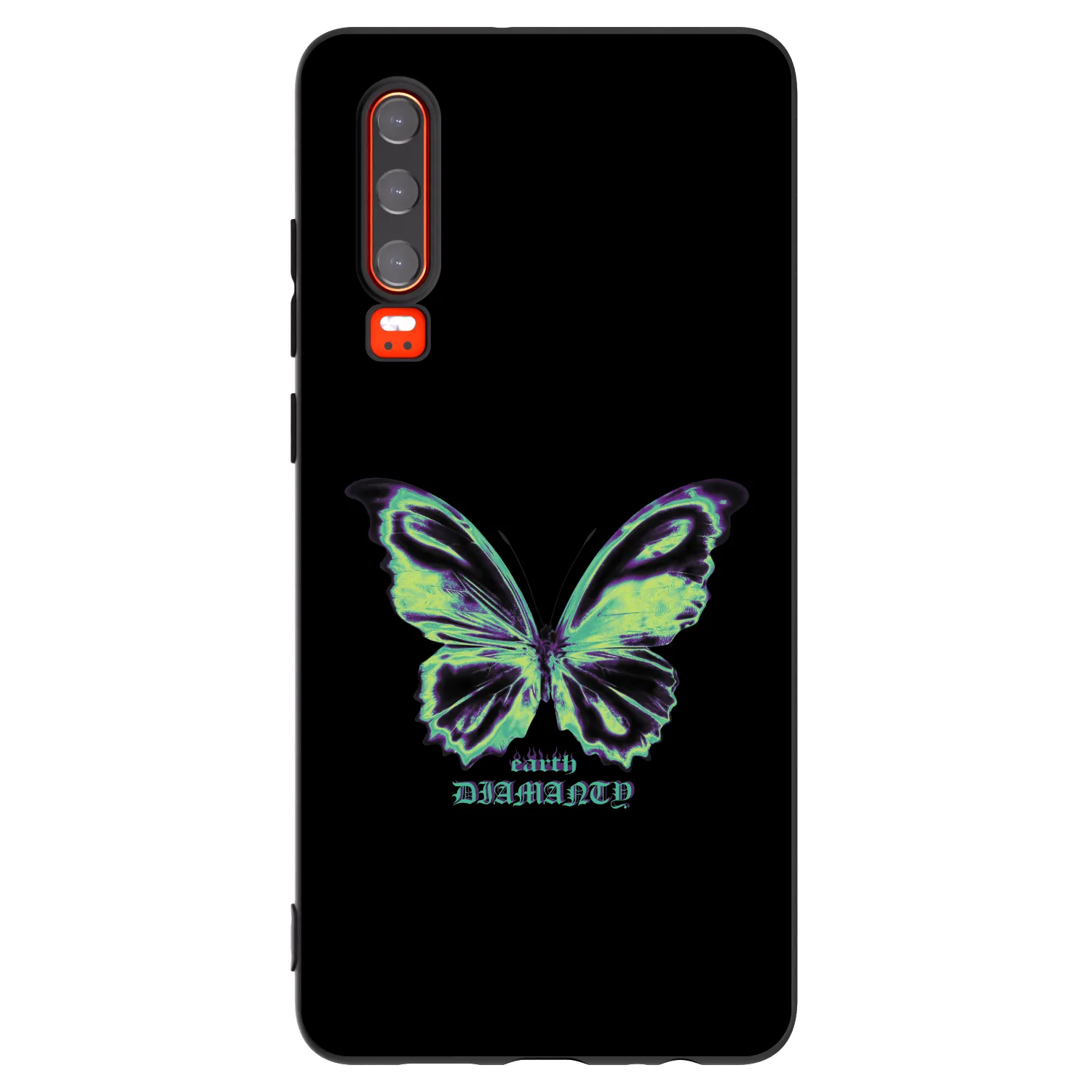 Picasee husă neagră din silicon pentru Huawei P30 - Diamanty Blue