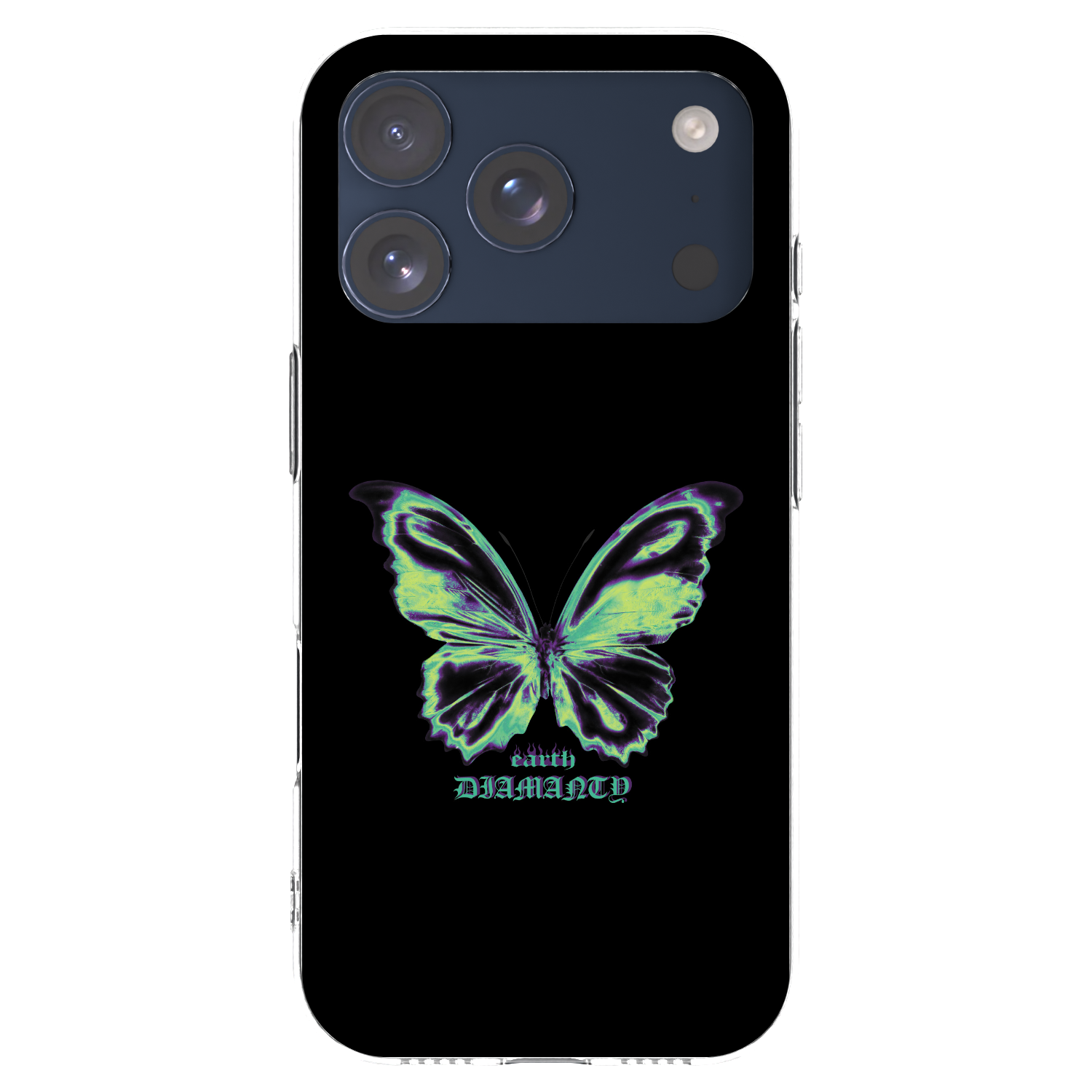 Picasee husă transparentă din silicon pentru Apple iPhone 17 Pro - Diamanty Blue