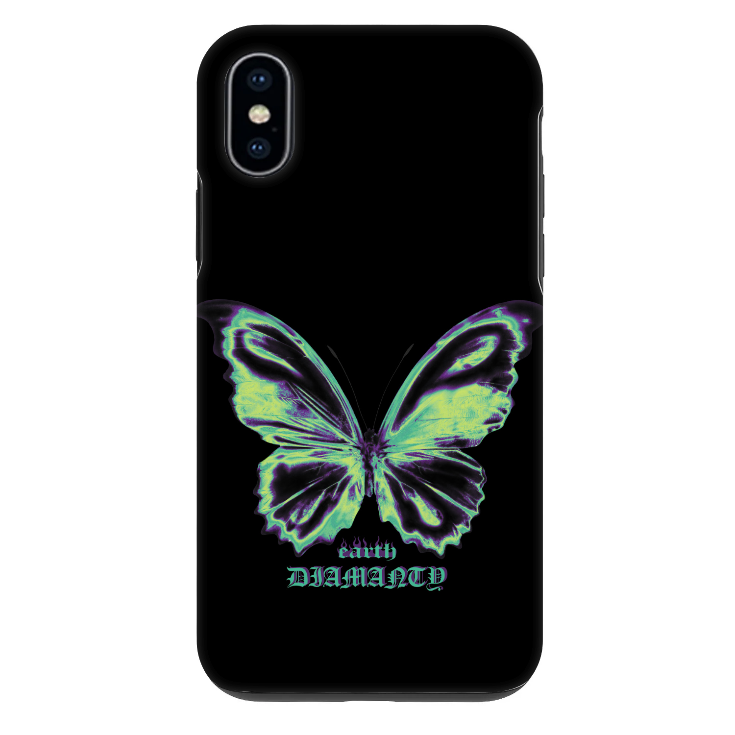 Picasee Fashion Case pentru Apple iPhone X/XS - Diamanty Blue