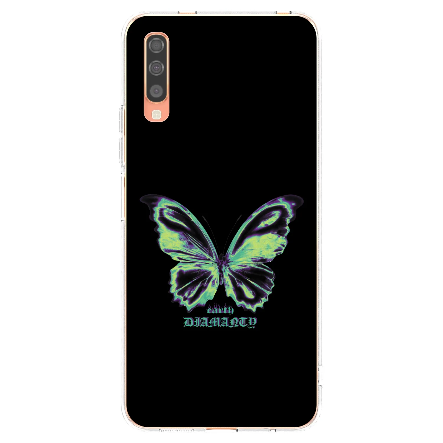 Picasee husă transparentă din silicon pentru Samsung Galaxy A70 A705F - Diamanty Blue