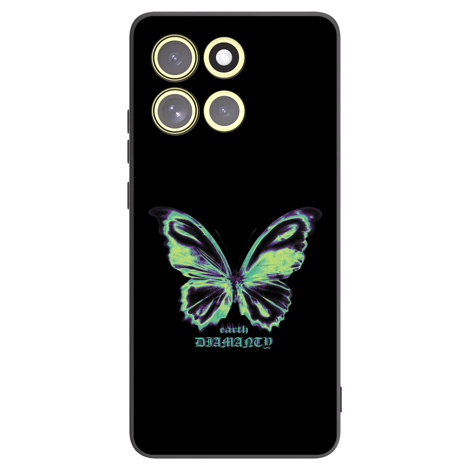 Picasee husă neagră din silicon pentru Motorola Moto G86 5G - Diamanty Blue