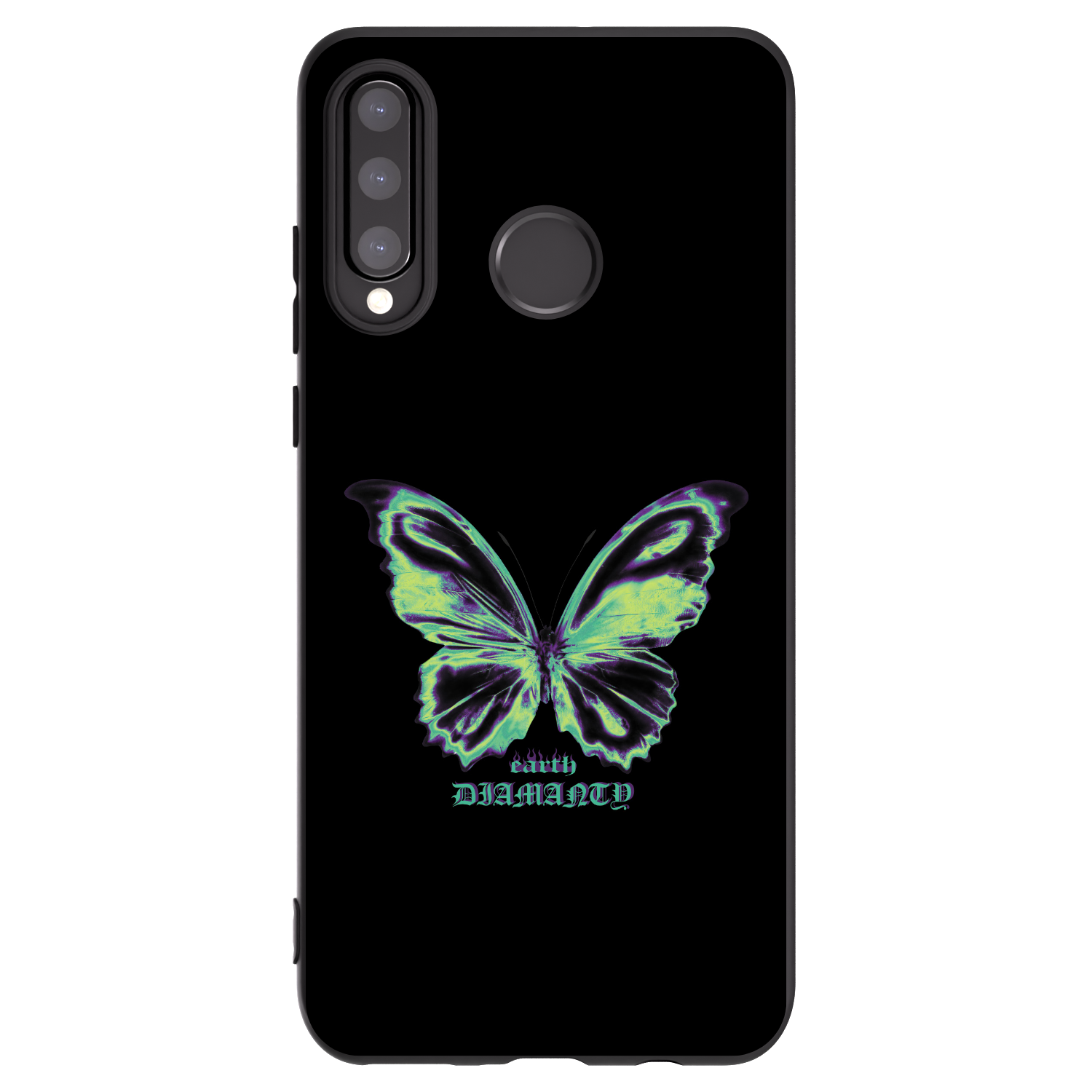 Picasee husă neagră din silicon pentru Huawei P30 Lite - Diamanty Blue