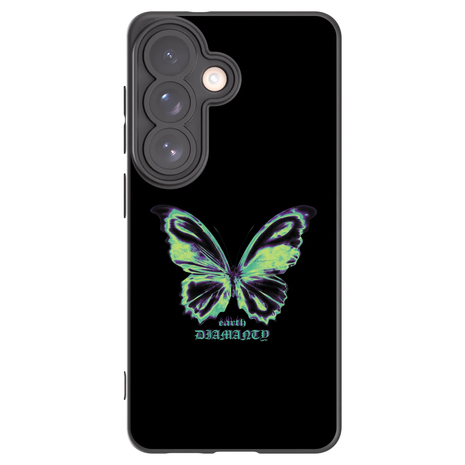 Picasee husă neagră din silicon pentru Samsung Galaxy S26 - Diamanty Blue