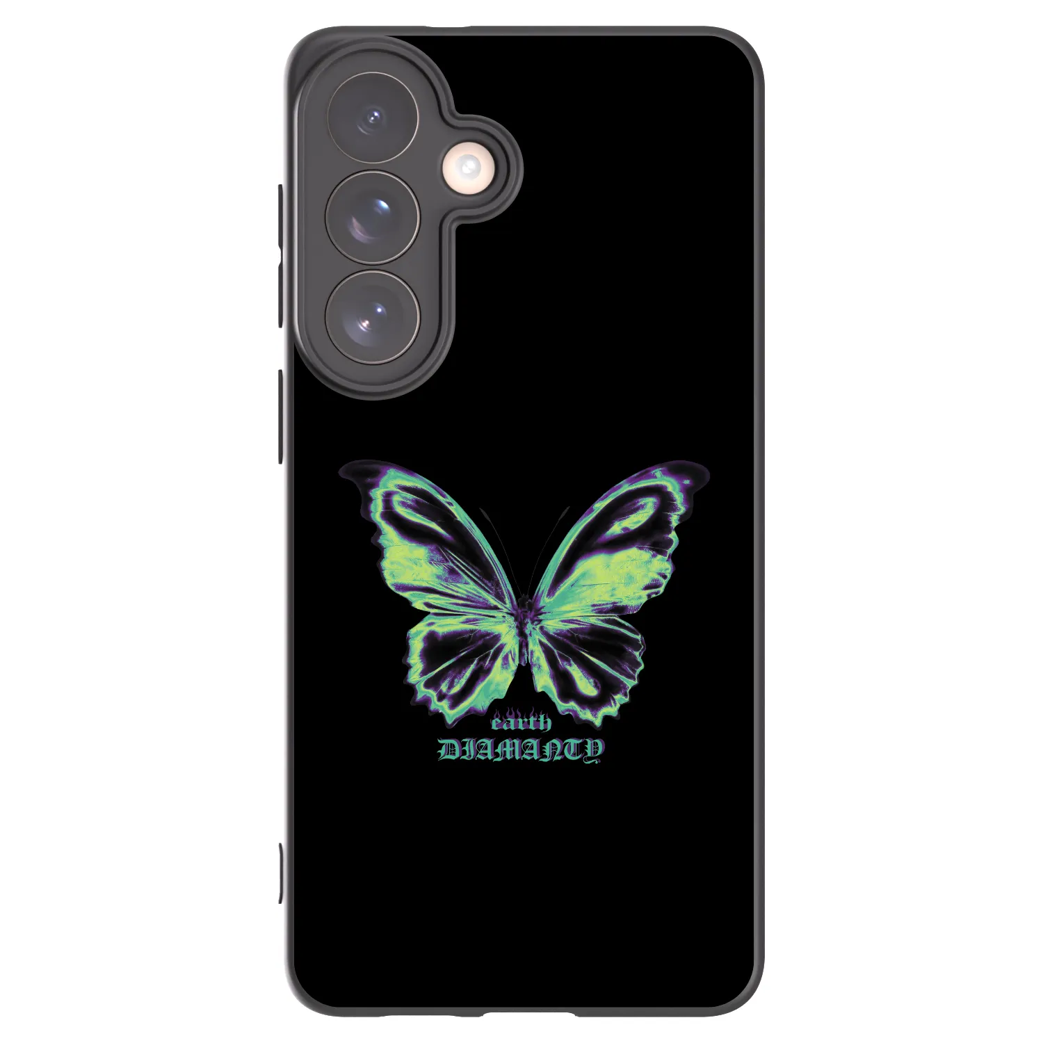 Picasee husă neagră din silicon pentru Samsung Galaxy S26+ - Diamanty Blue