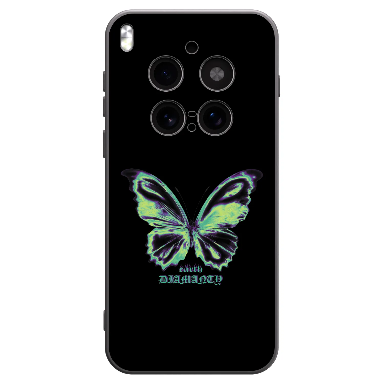 Picasee husă neagră din silicon pentru Vivo X300 Pro - Diamanty Blue