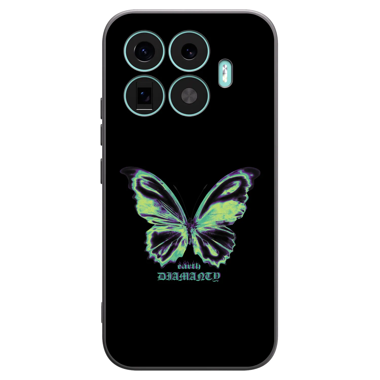 Picasee husă neagră din silicon pentru Xiaomi 17T - Diamanty Blue