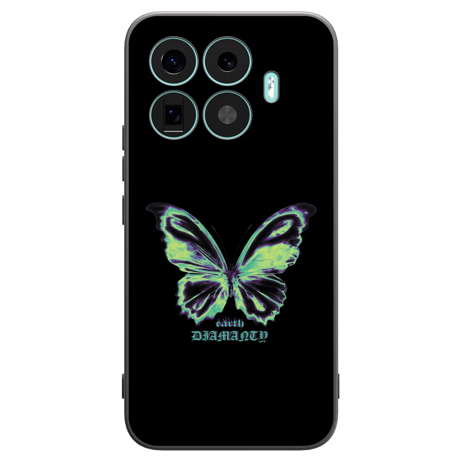 Picasee husă neagră din silicon pentru Xiaomi 17T Pro - Diamanty Blue