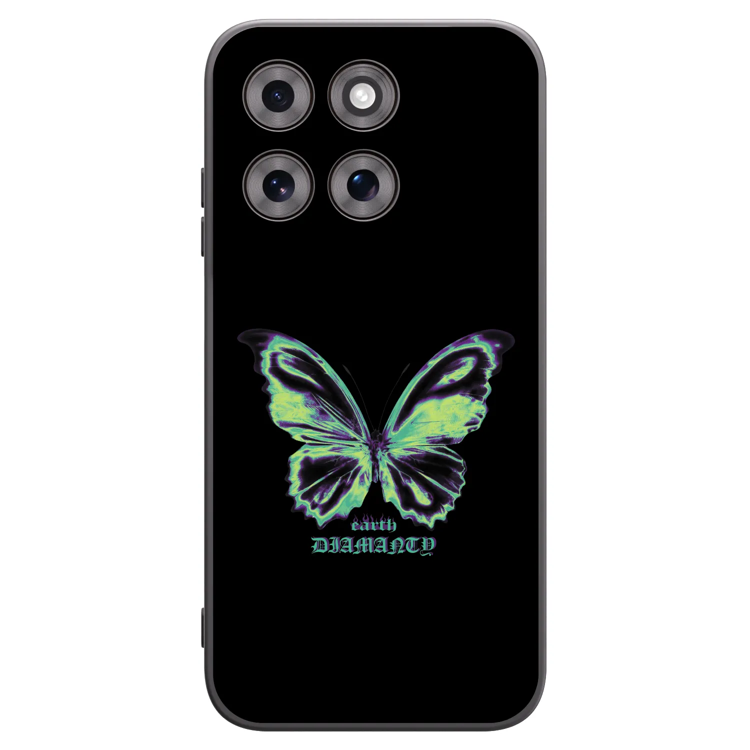 Picasee husă neagră din silicon pentru Motorola Moto G77 - Diamanty Blue