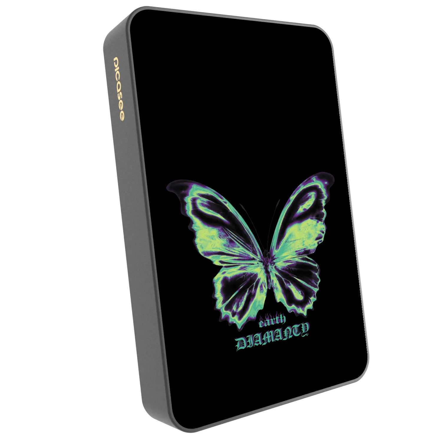 Picasee Powerbank cu MagSafe 10 000 mAh Gri - Diamanty Blue