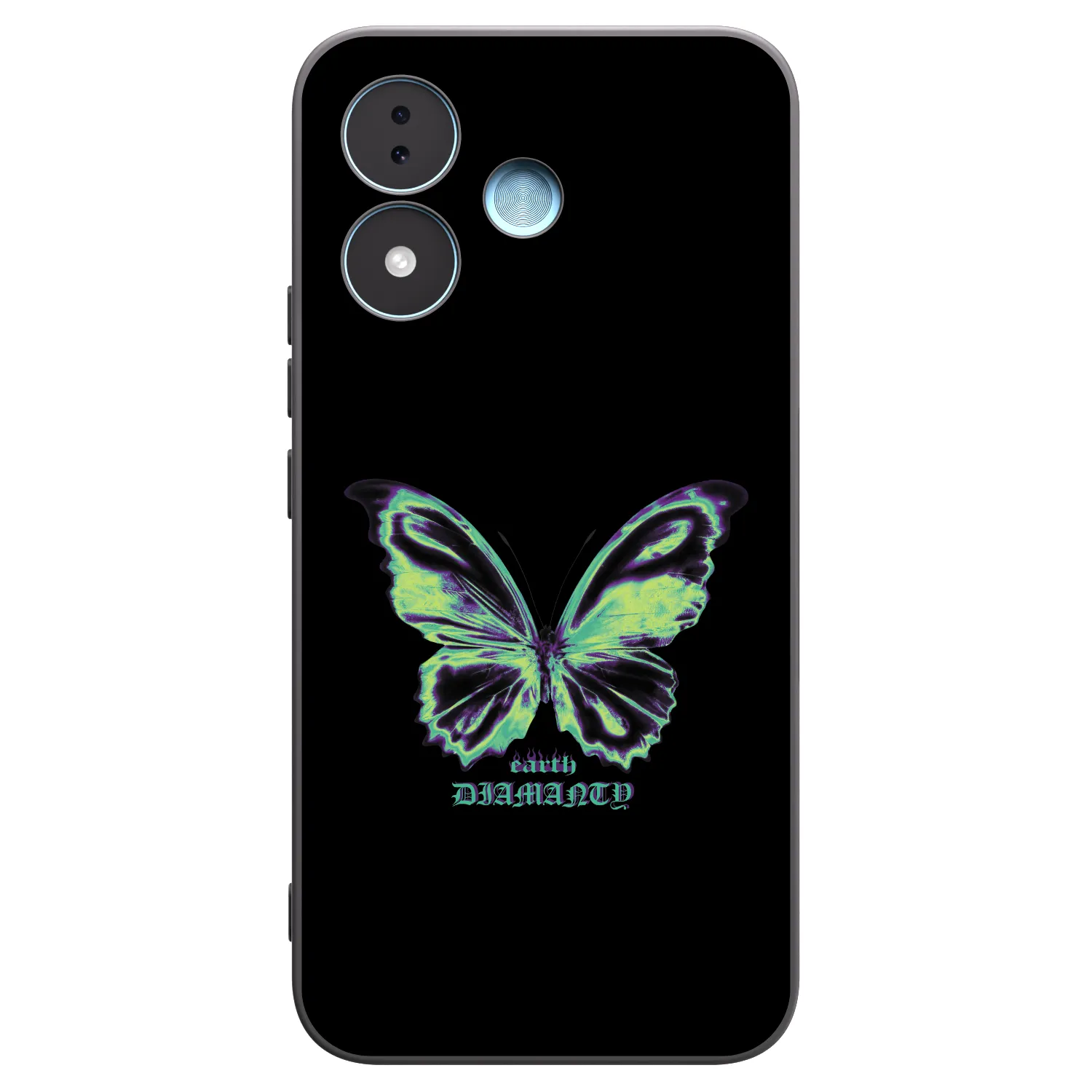 Picasee husă neagră din silicon pentru Xiaomi Redmi Note 17 5G - Diamanty Blue