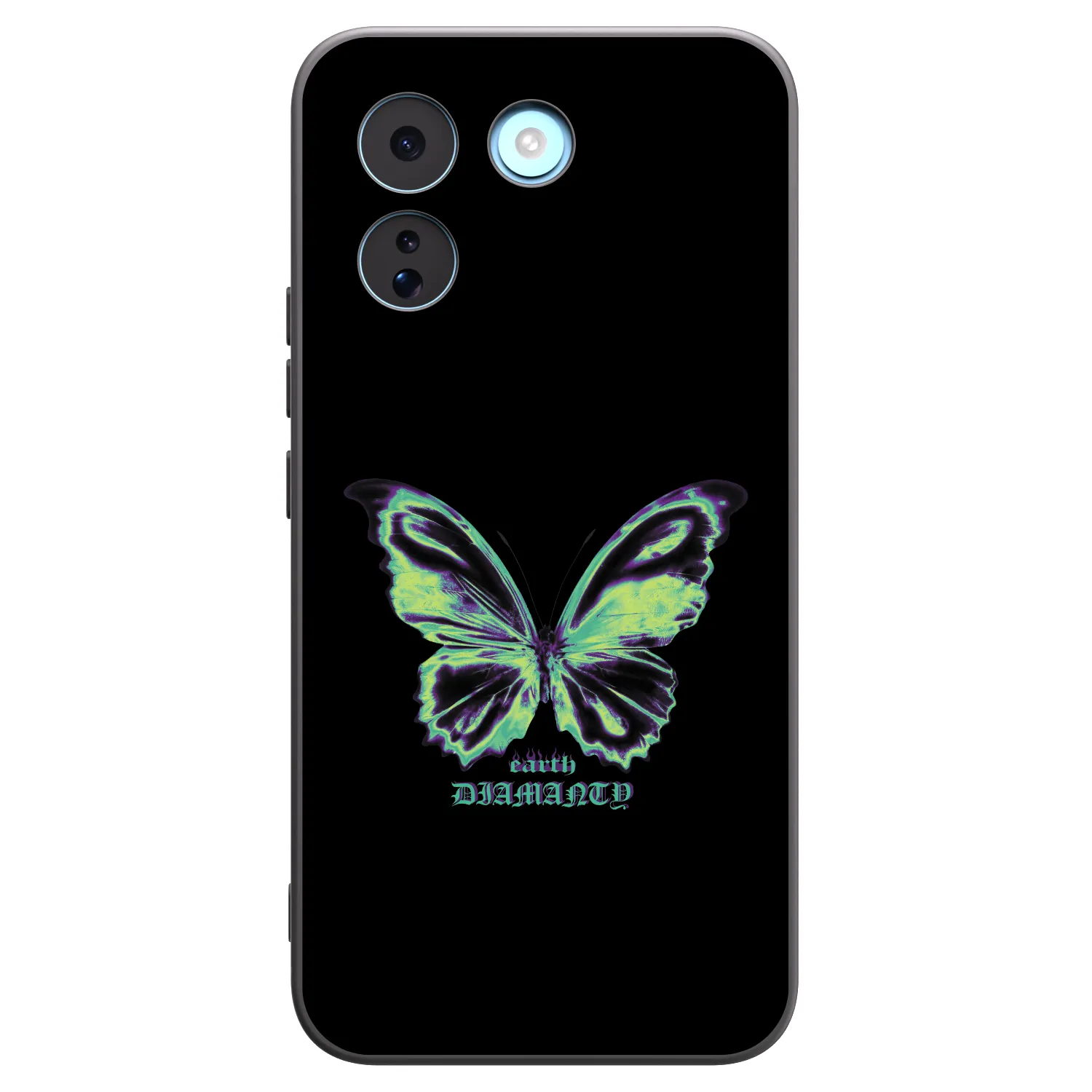 Picasee husă neagră din silicon pentru Xiaomi Redmi Note 17 Pro MAX 5G - Diamanty Blue