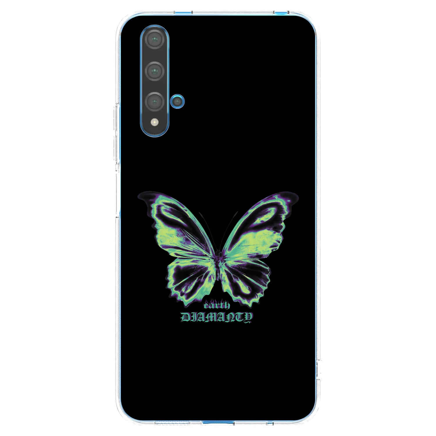 Picasee husă transparentă din silicon pentru Huawei Nova 5T - Diamanty Blue