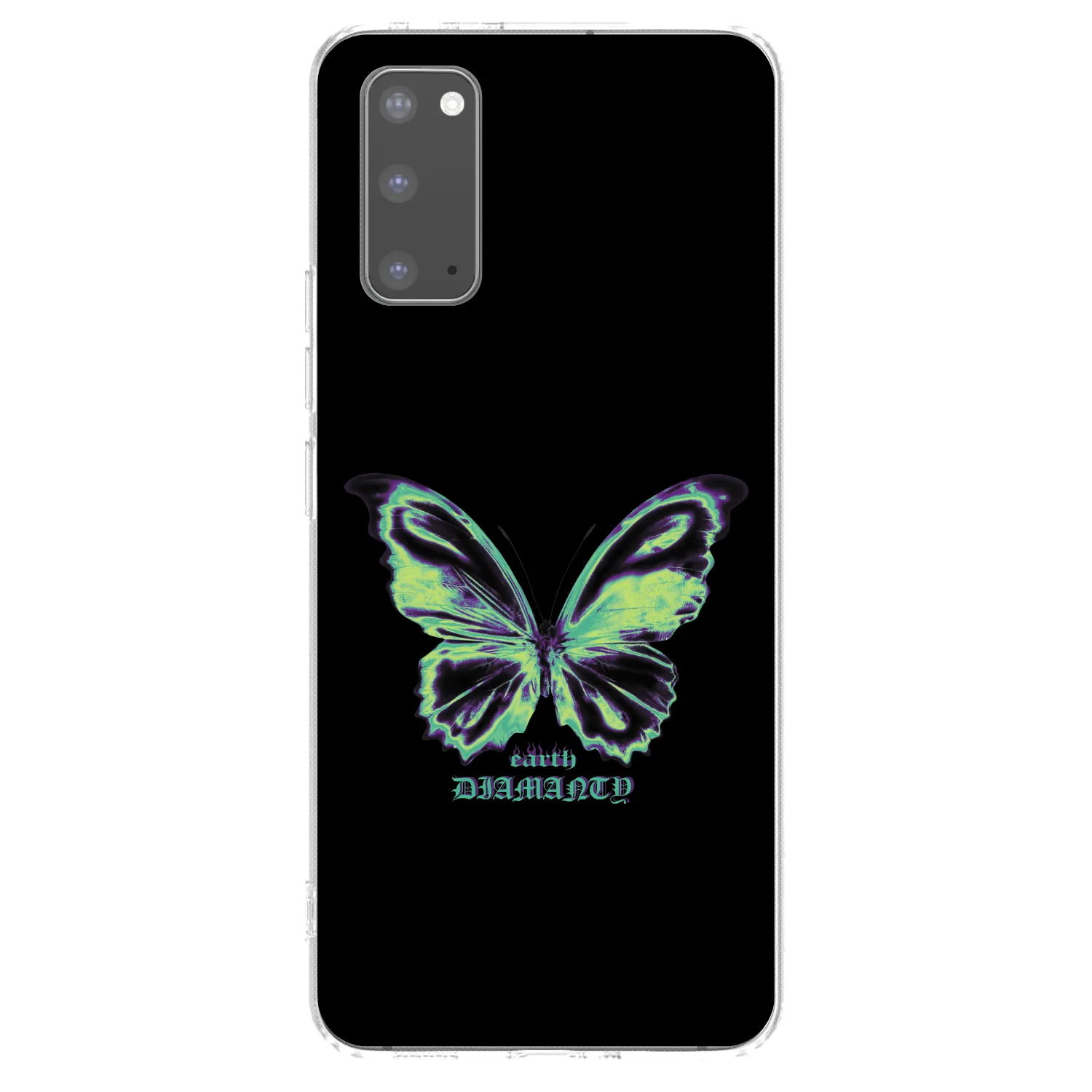 Picasee husă transparentă din silicon pentru Samsung Galaxy S20 G980F - Diamanty Blue