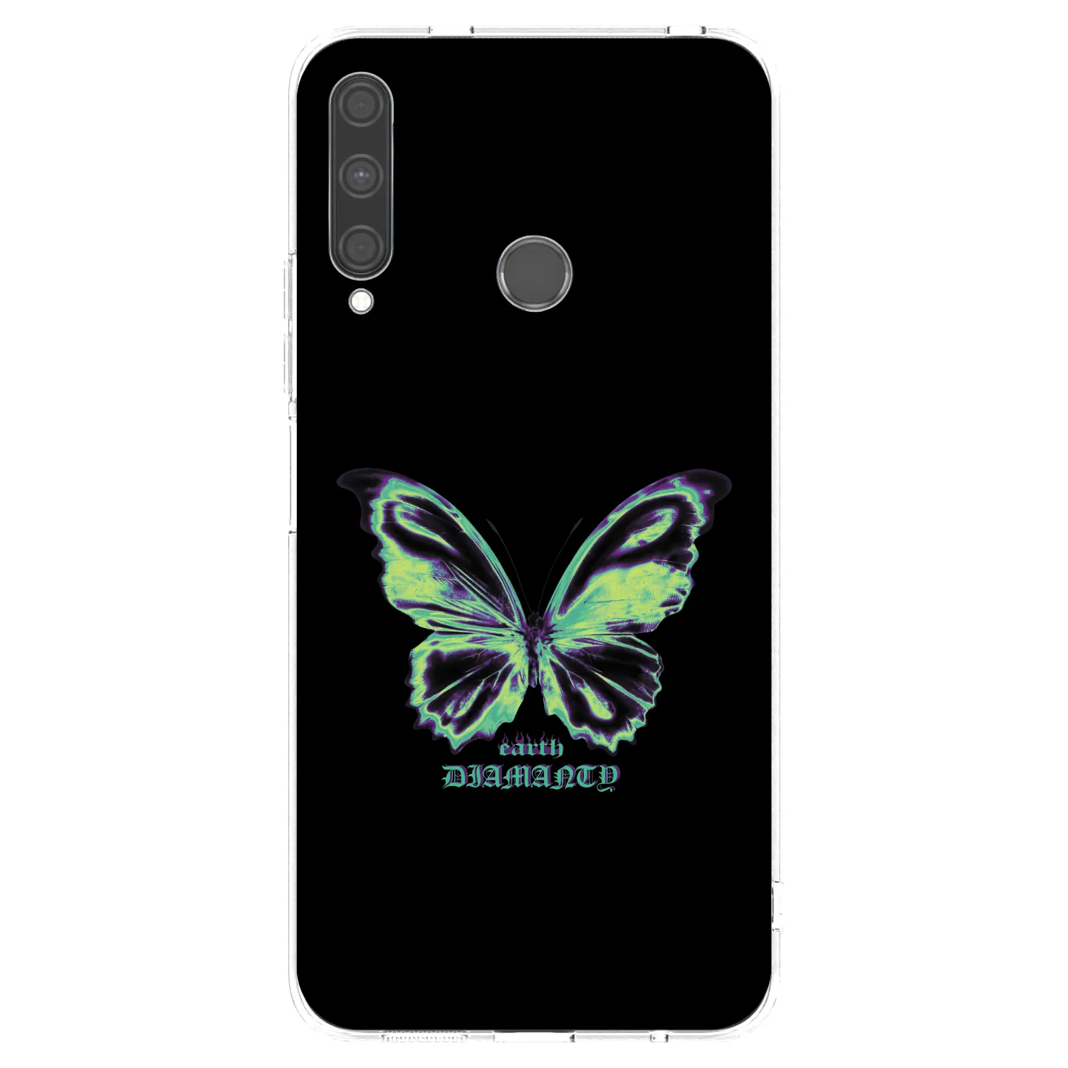 Picasee husă transparentă din silicon pentru Huawei P40 Lite E - Diamanty Blue