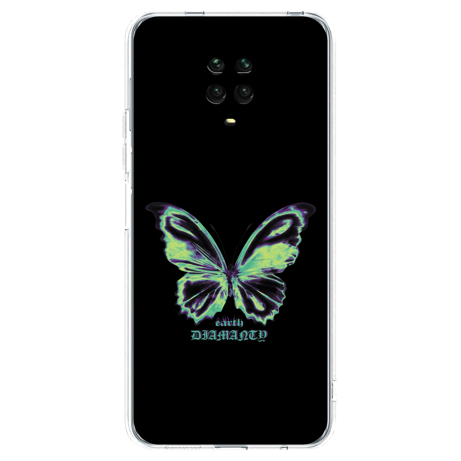 Picasee husă transparentă din silicon pentru Xiaomi Redmi Note 9 Pro - Diamanty Blue