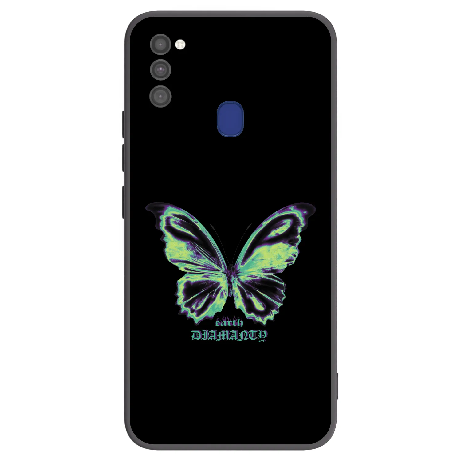 Picasee husă neagră din silicon pentru Samsung Galaxy M21 M215F - Diamanty Blue