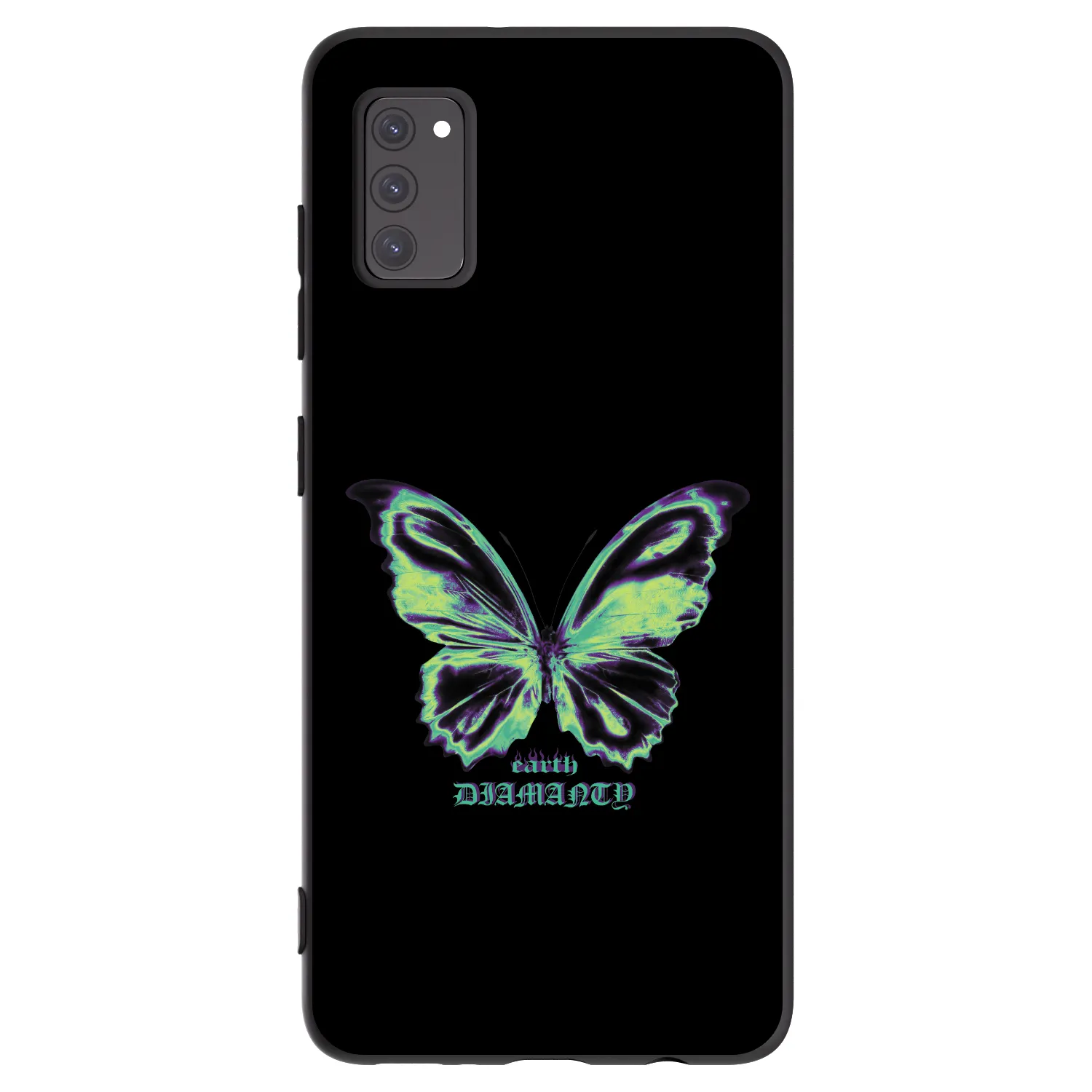 Picasee husă neagră din silicon pentru Samsung Galaxy A41 A415F - Diamanty Blue