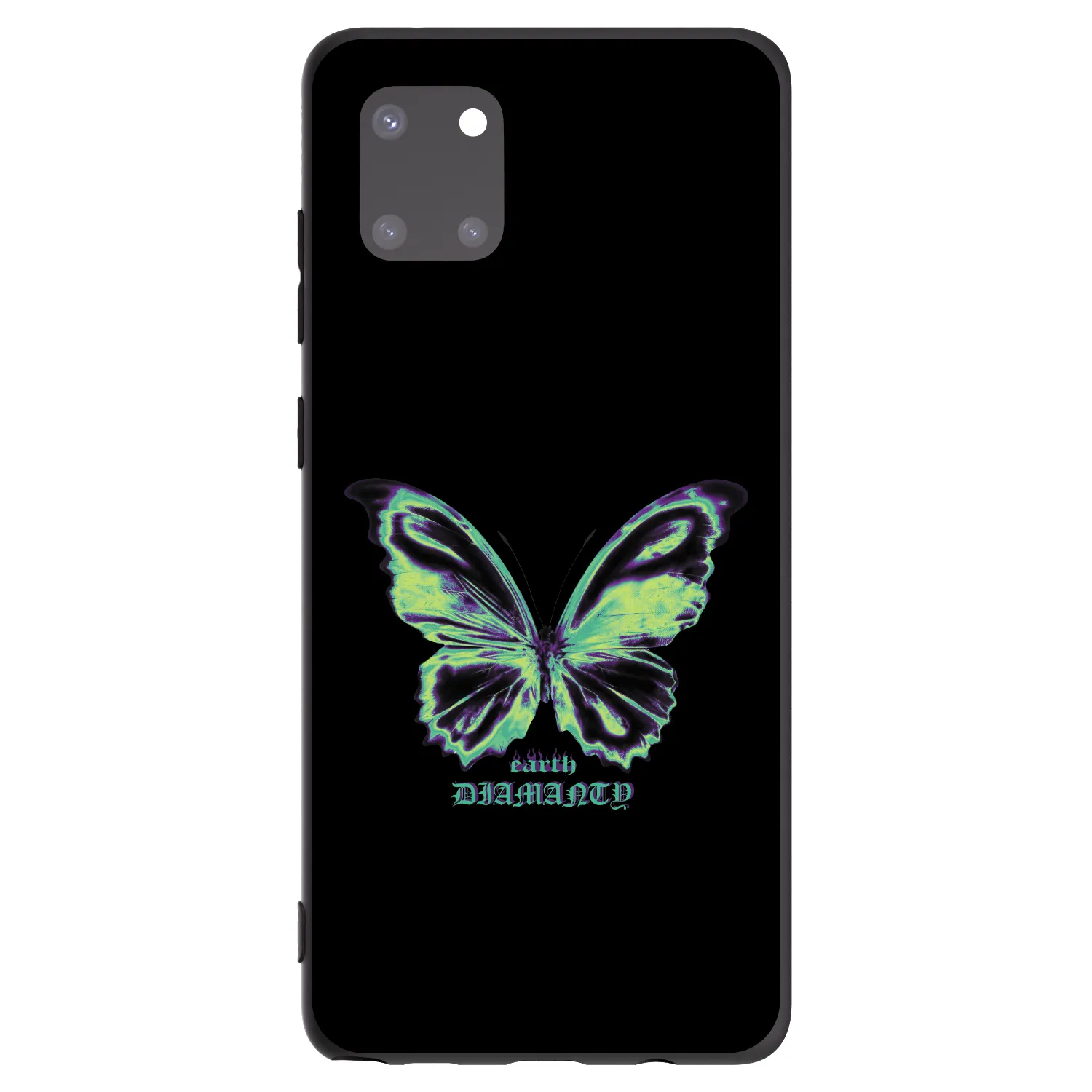 Picasee husă neagră din silicon pentru Samsung Galaxy Note 10 Lite N770F - Diamanty Blue