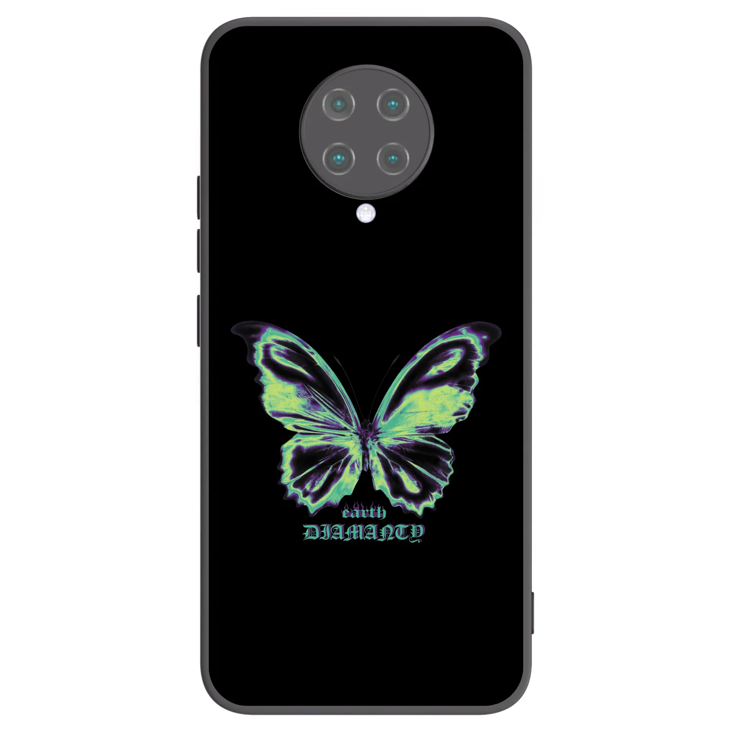 Picasee husă neagră din silicon pentru Xiaomi Poco F2 Pro - Diamanty Blue