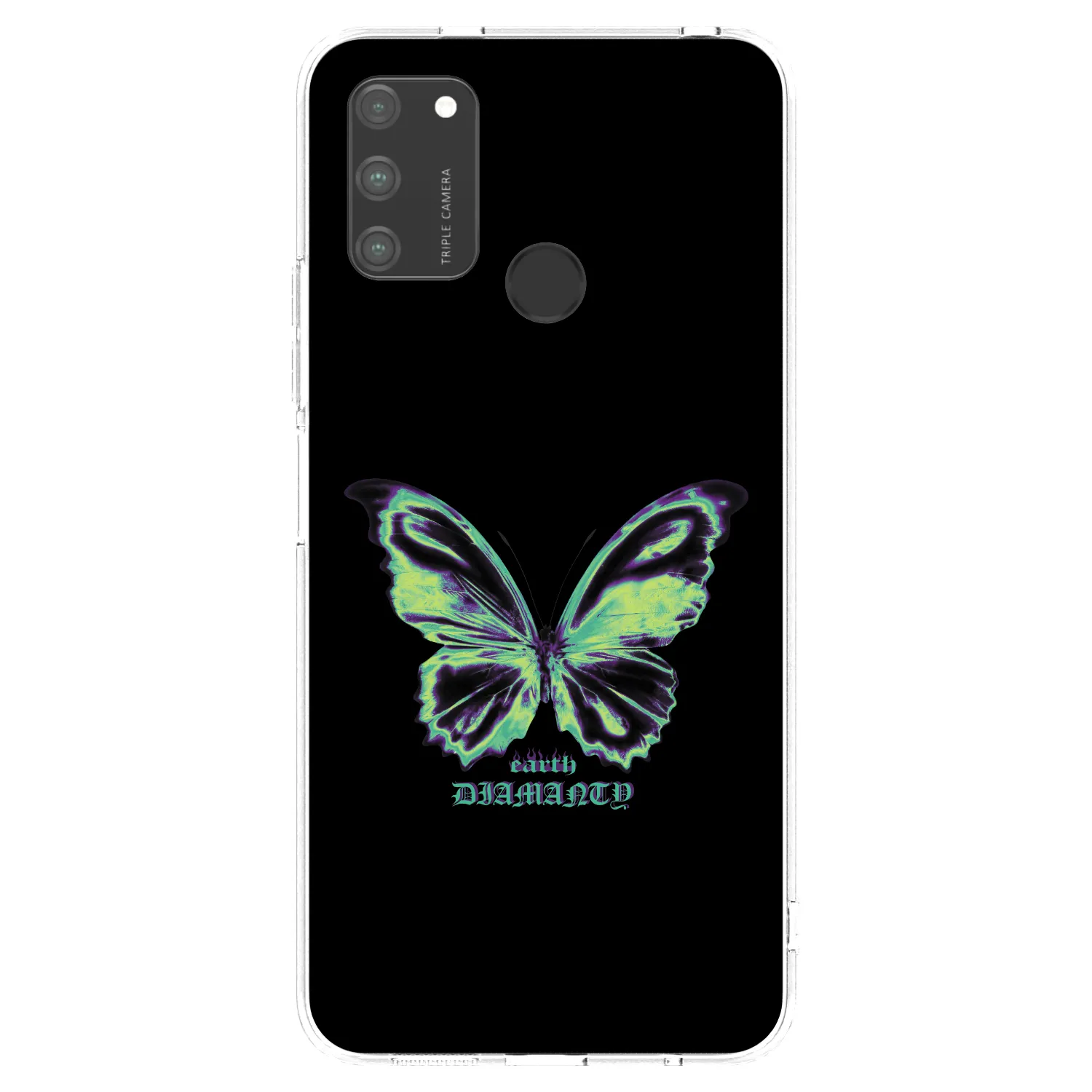 Picasee husă transparentă din silicon pentru Honor 9A - Diamanty Blue