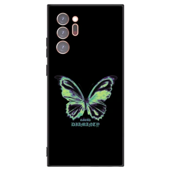 Picasee husă neagră din silicon pentru Samsung Galaxy Note 20 Ultra - Diamanty Blue
