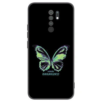 Picasee husă neagră din silicon pentru Xiaomi Redmi 9 - Diamanty Blue