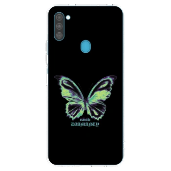 Picasee husă transparentă din silicon pentru Samsung Galaxy M11 - Diamanty Blue
