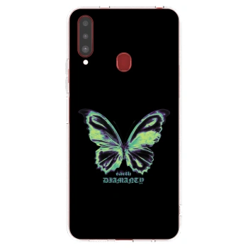 Picasee husă transparentă din silicon pentru Samsung Galaxy A20s - Diamanty Blue