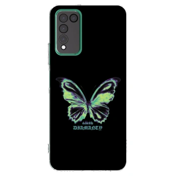 Picasee husă transparentă din silicon pentru Honor 10X Lite - Diamanty Blue